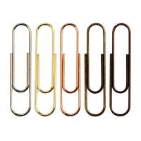 CNglam 50mm metal paper clips for school office stationery supplies use 6 colors 1000pcs pack